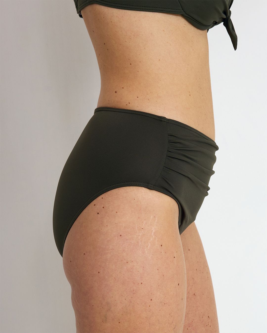 Draped Bikini Bottoms Avocado