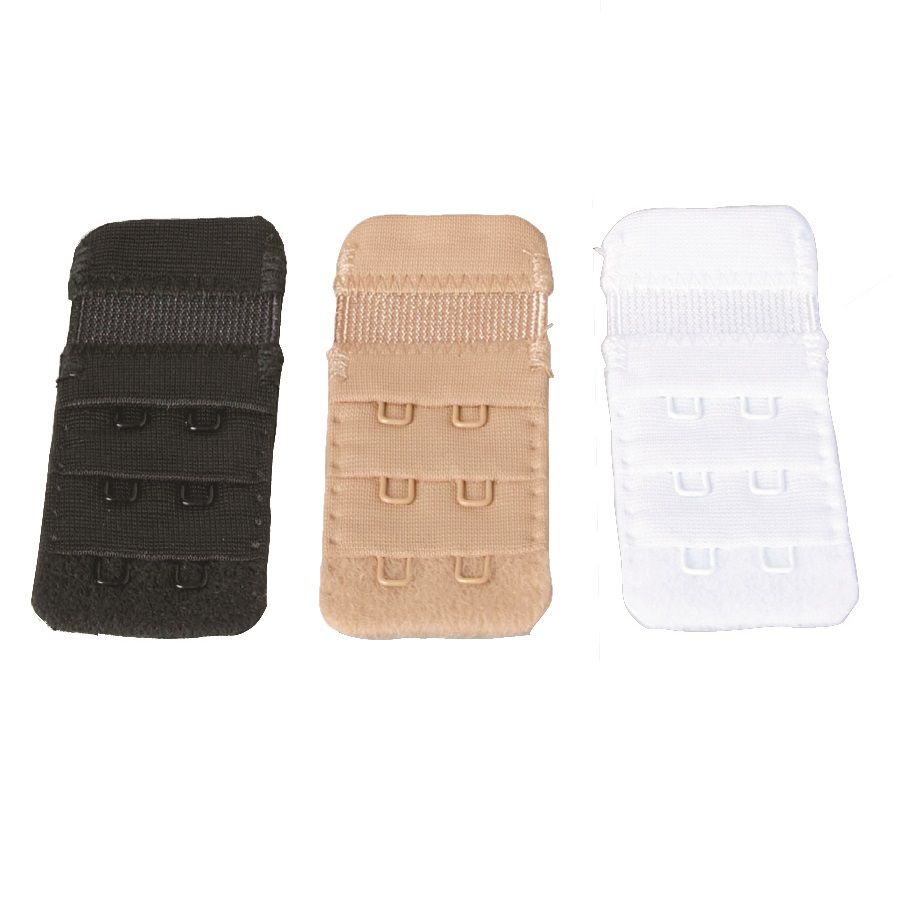38Be Bra Extender White-Black-Skin