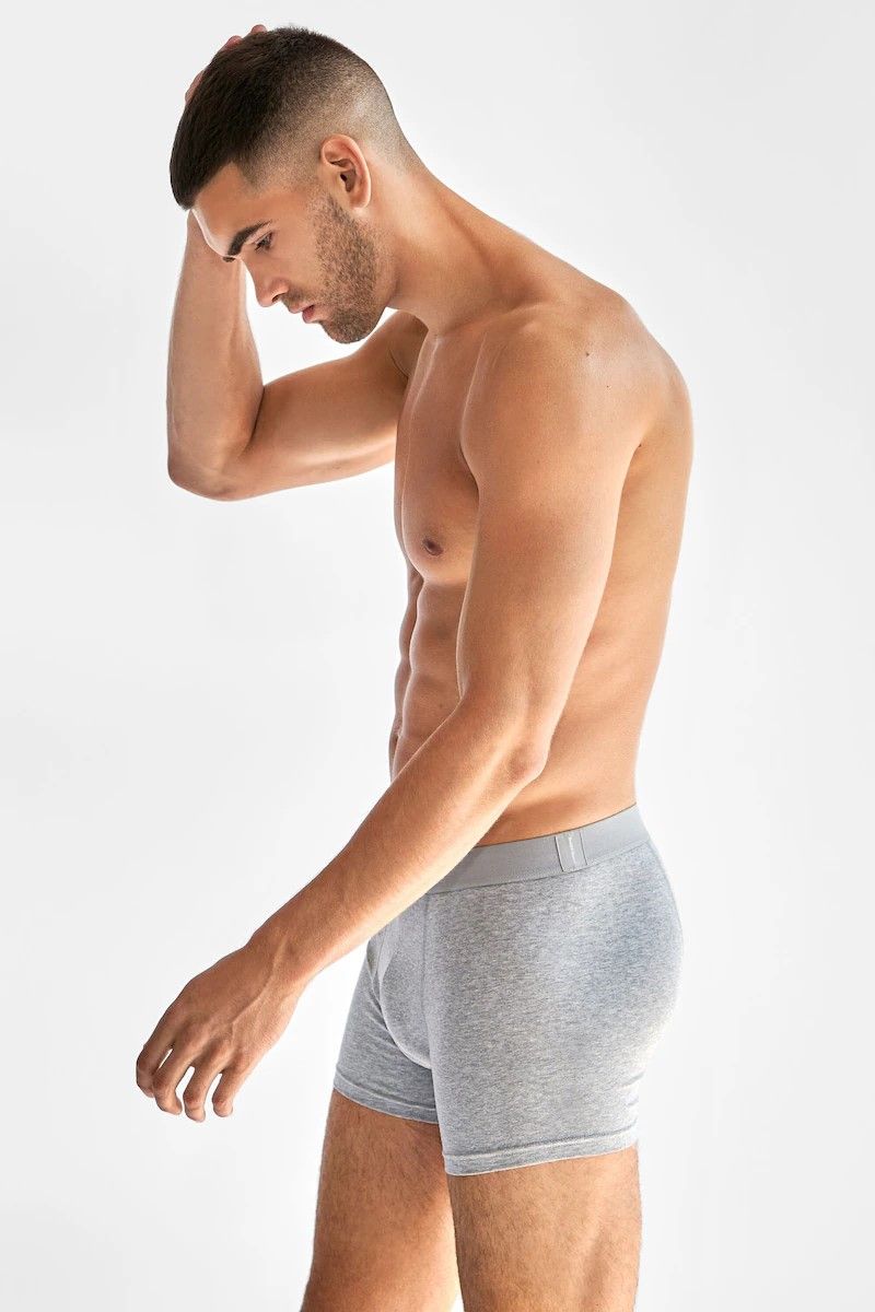 Bread & Boxer 3-Pack Boxer Brief Grey Melange