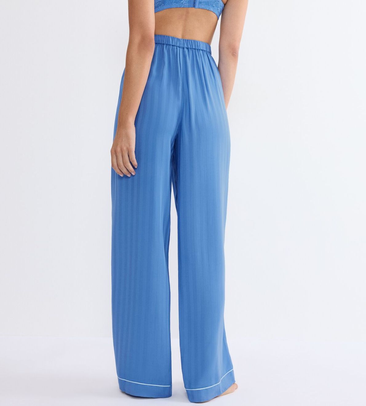 Amourette Jacquard Trousers Ciel 005J
