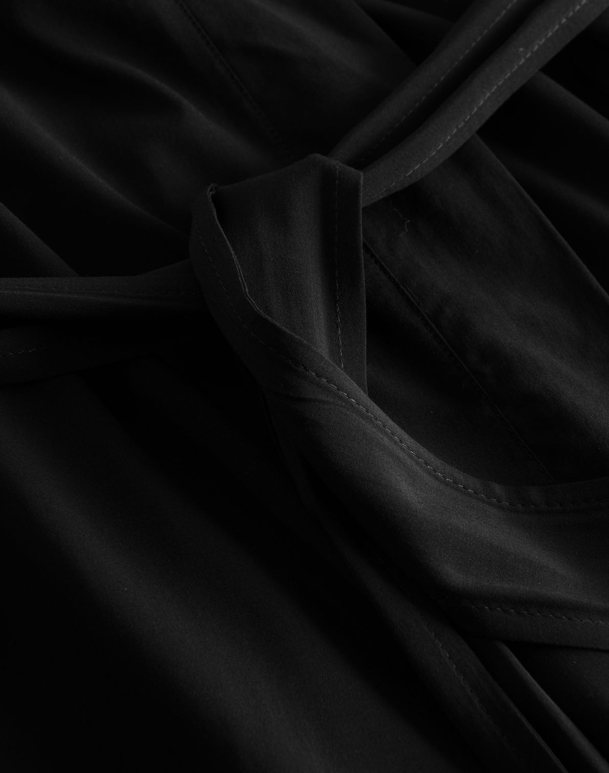 Kimono Long Plain Black