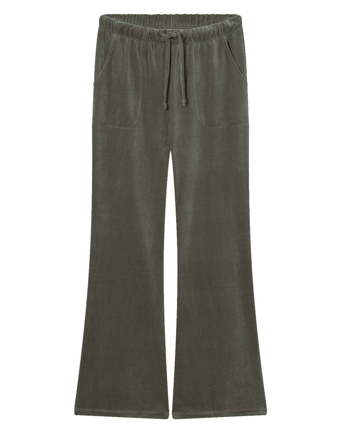 Kim Trousers Velour Olive