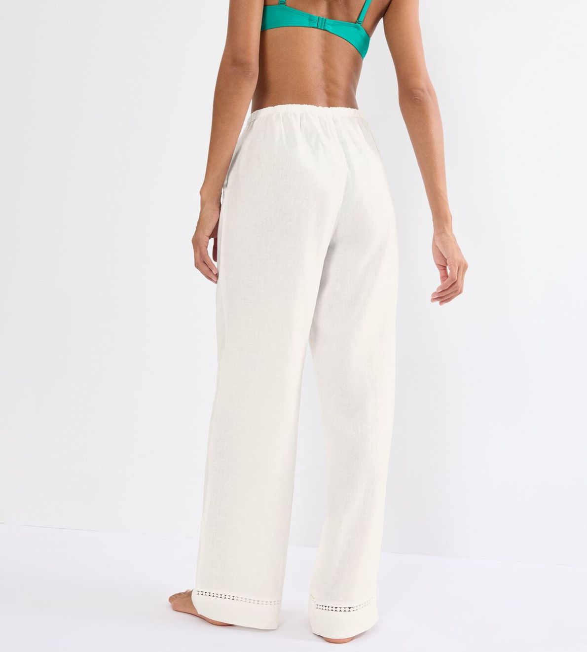 Summer Wear Trousers 01 Silk White 00Gz