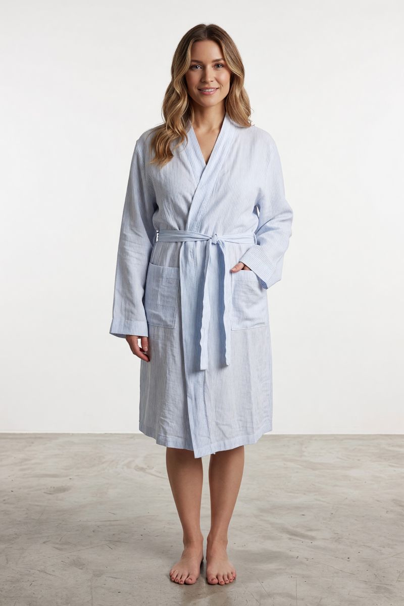 Line Kimono Blue Stripes