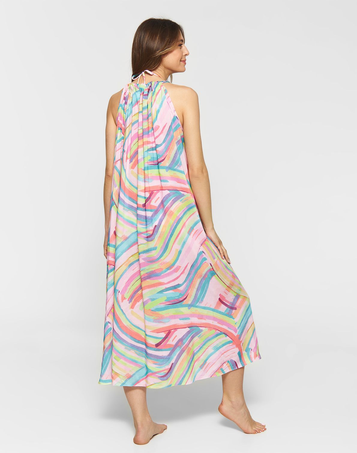 Gaby Dress Print Palm Springs