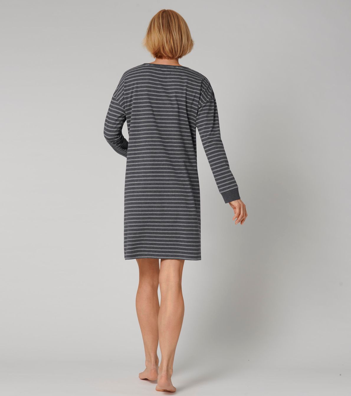 Nightdresses Ndk Lsl Dark Grey Melange M034