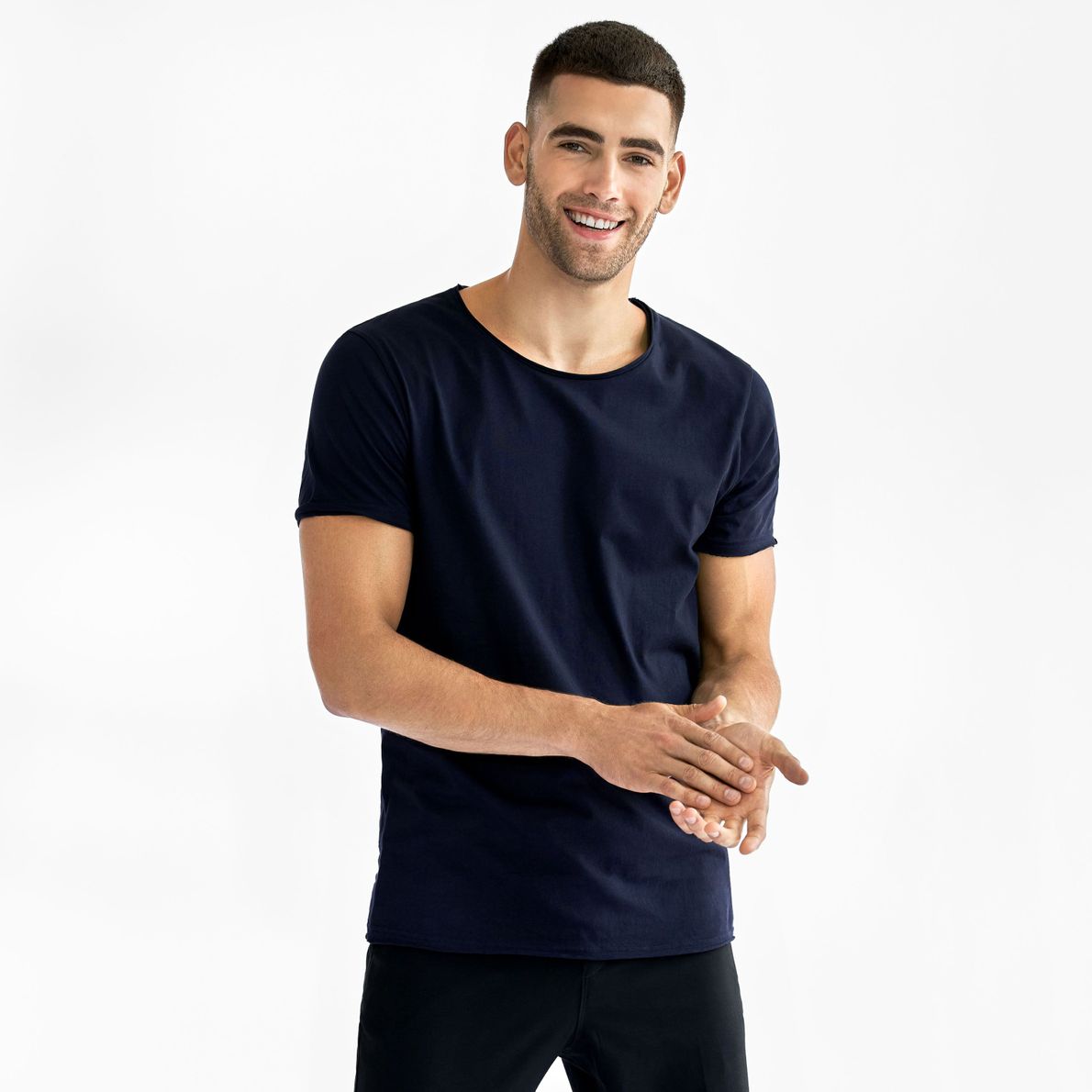 Bread & Boxer Crew-Neck Relaxed Dark Navy
