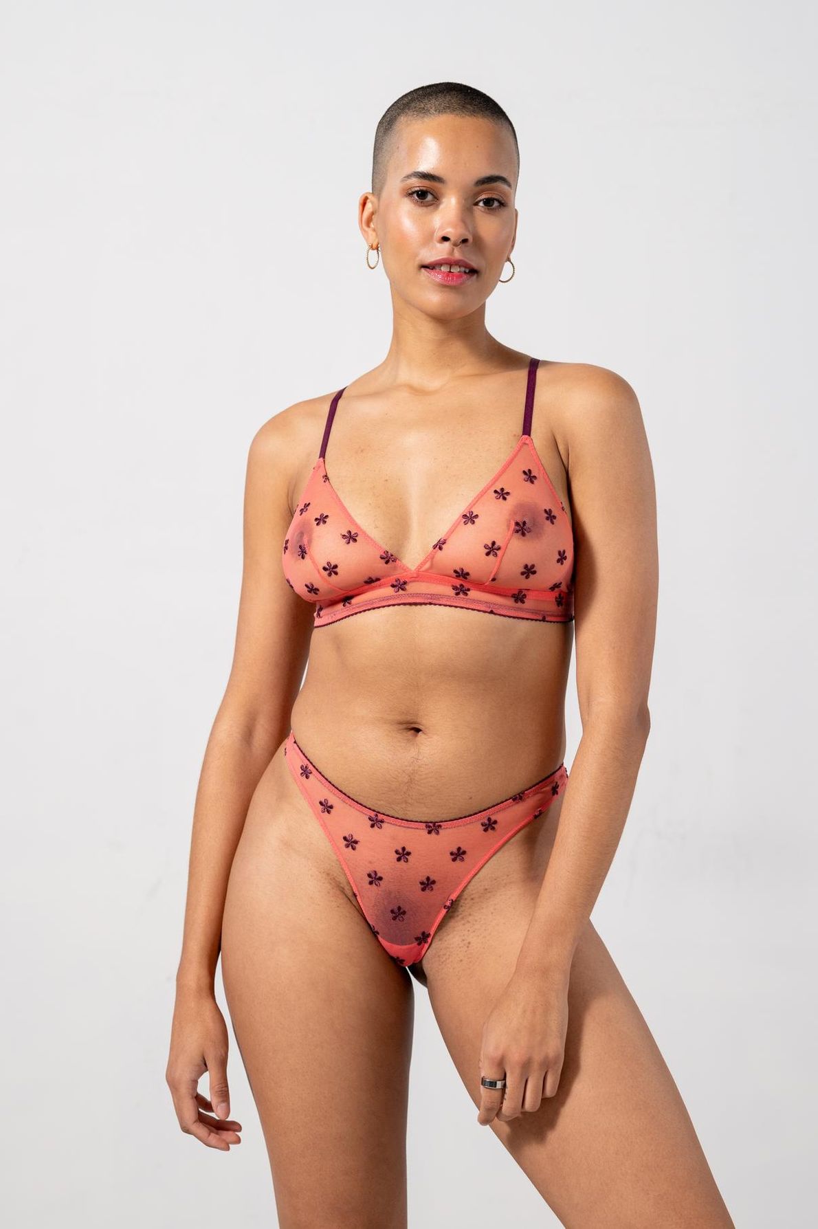 Mesh Triangle Coral/Cherry