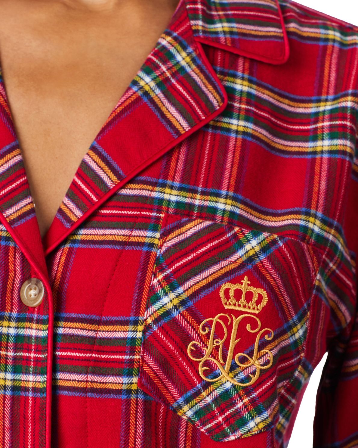 Ralph Lauren Woman Iln92457F Red Plaid