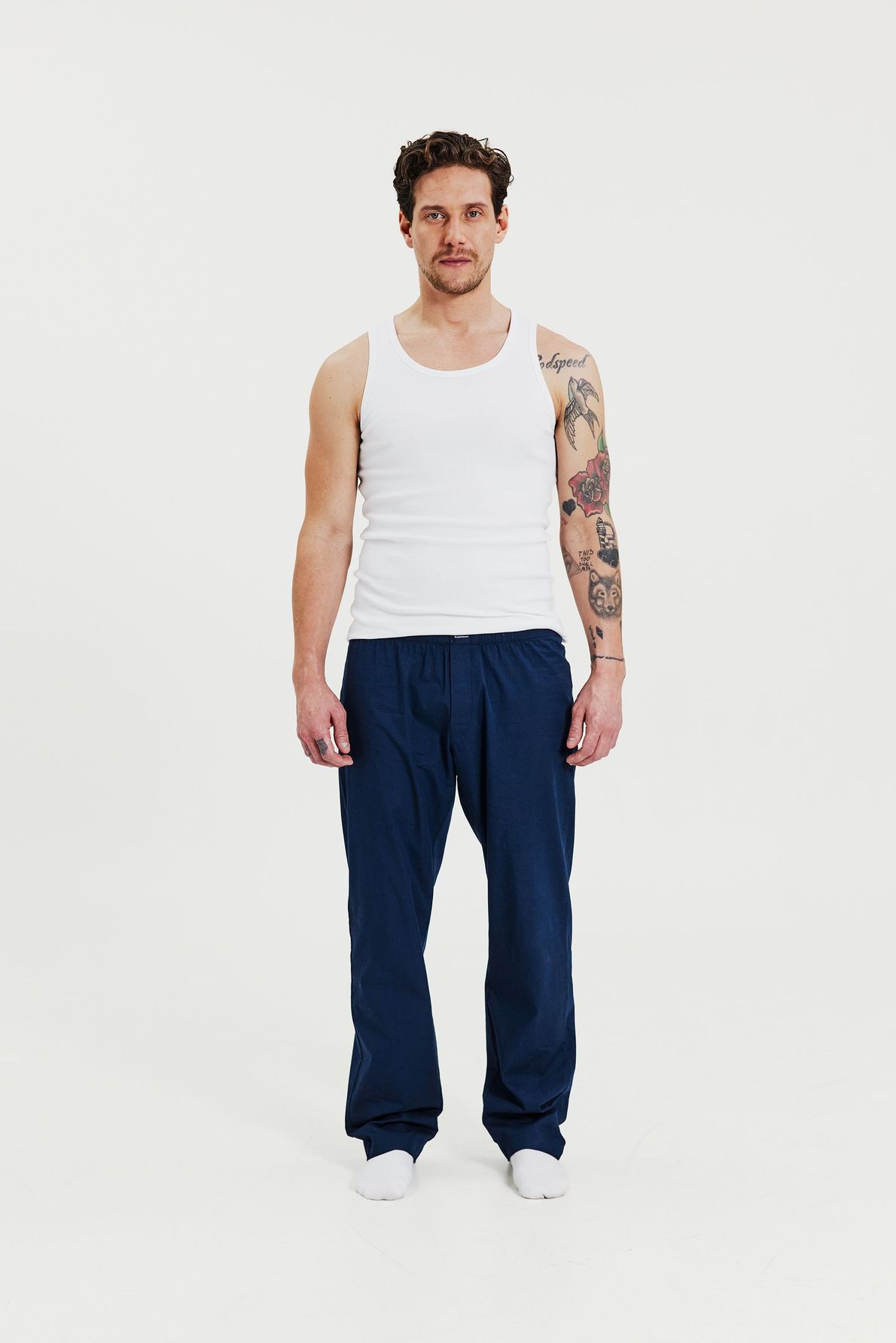 Bread & Boxer Woven Pyjama Pant Dark Navy