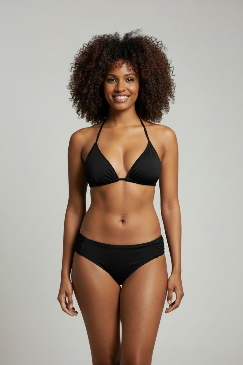 Midi Draped Bottoms Black