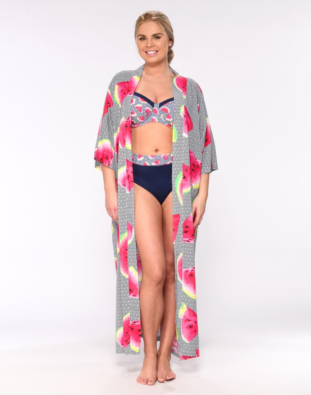 Kimono Long Print Watermelon