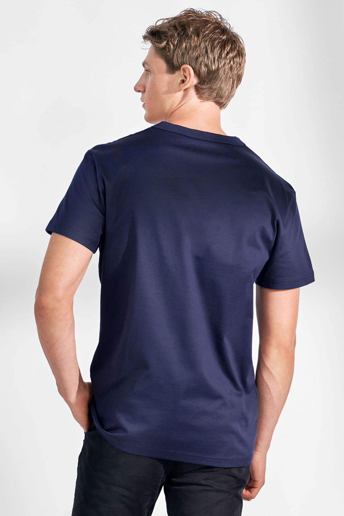Bread & Boxer Crew-Neck Pima Navy Blue