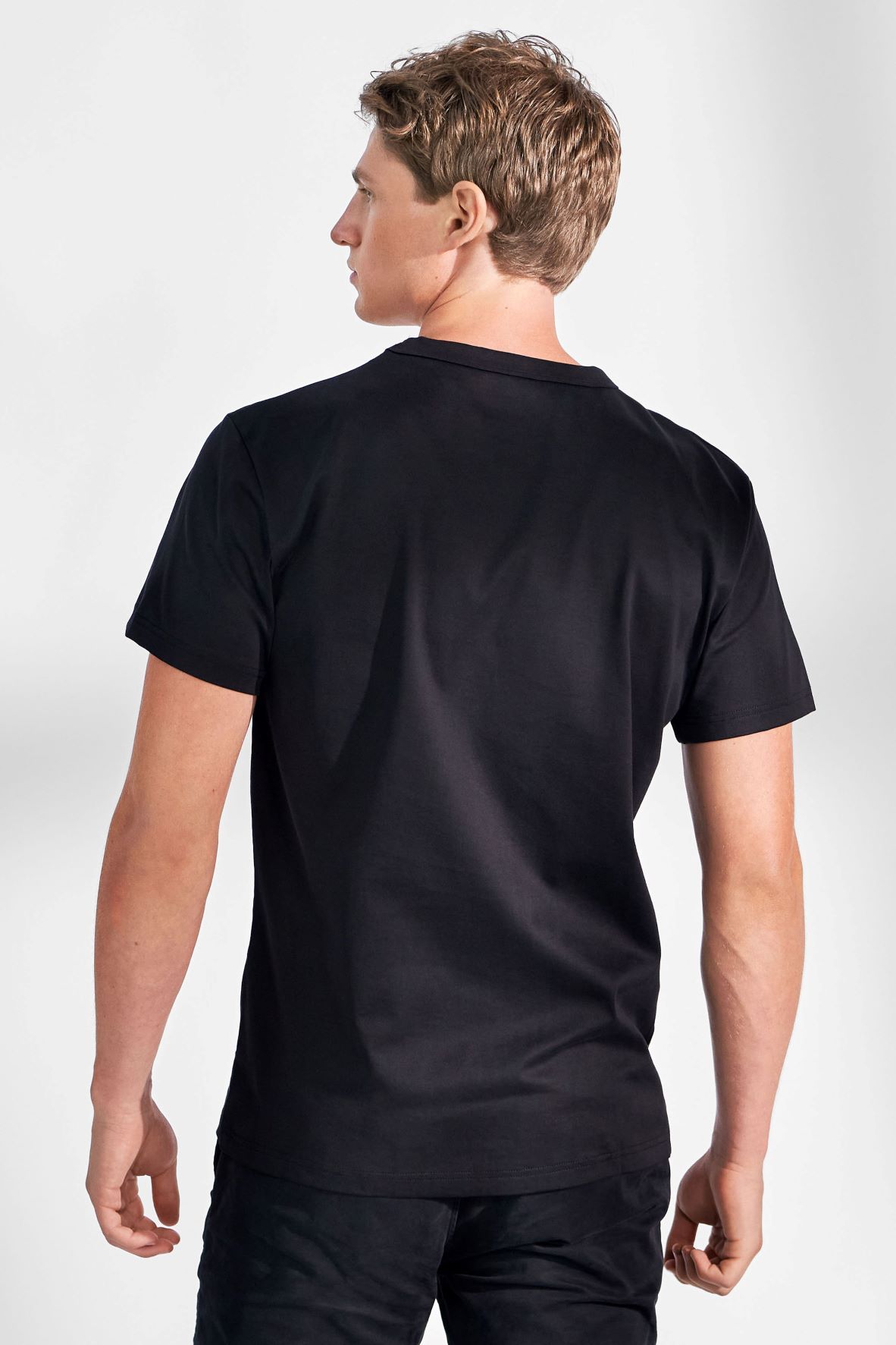 Bread & Boxer Crew-Neck Pima Black
