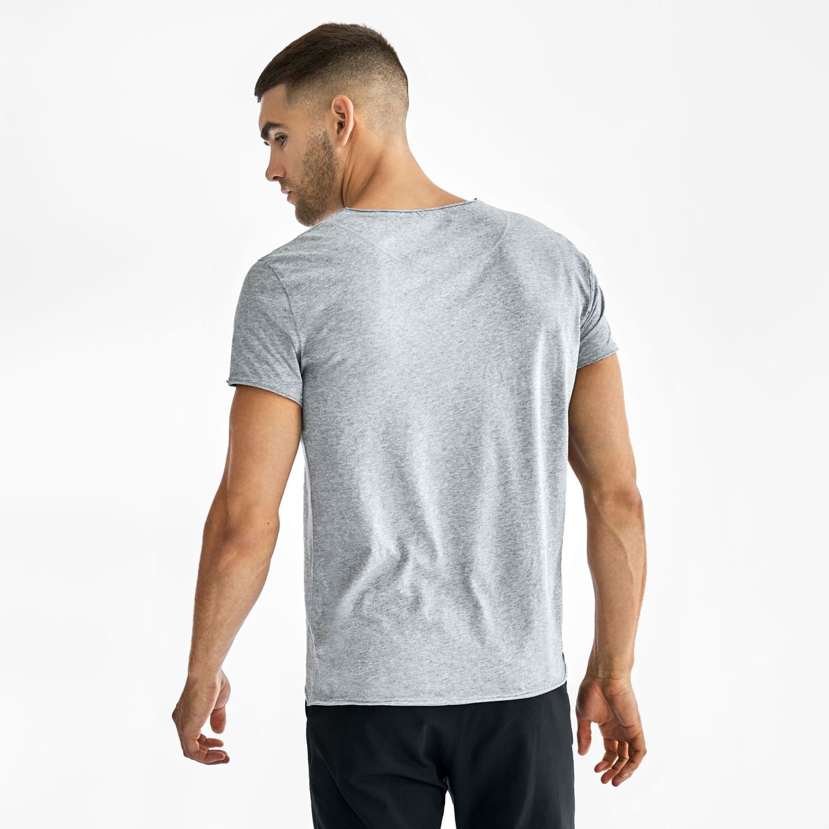 Bread & Boxer Crew-Neck Relaxed Grey Melange