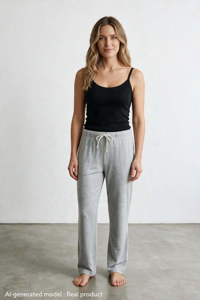 Kim Trousers Velour Grey