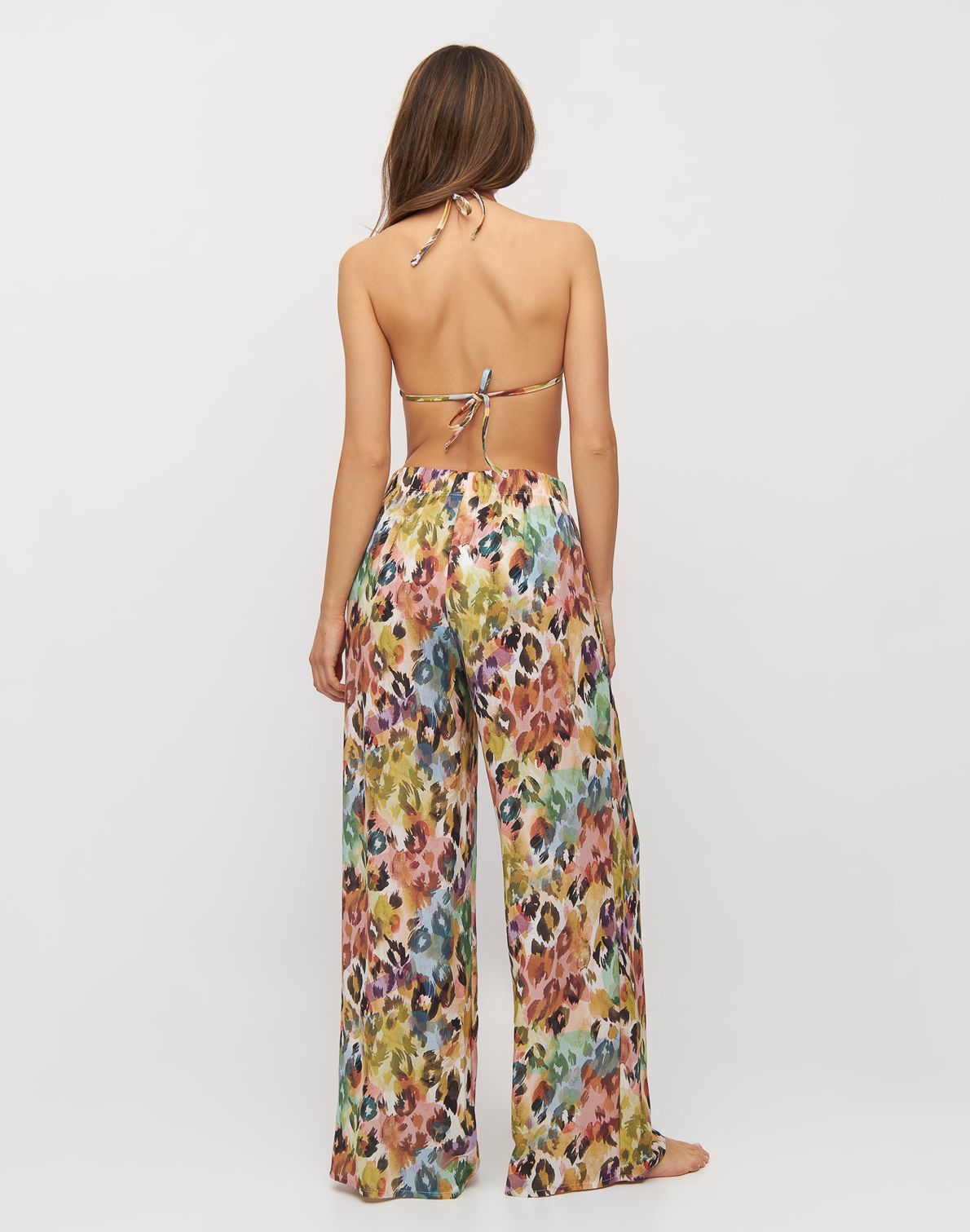 Sanna Pants Print Mavi Beige