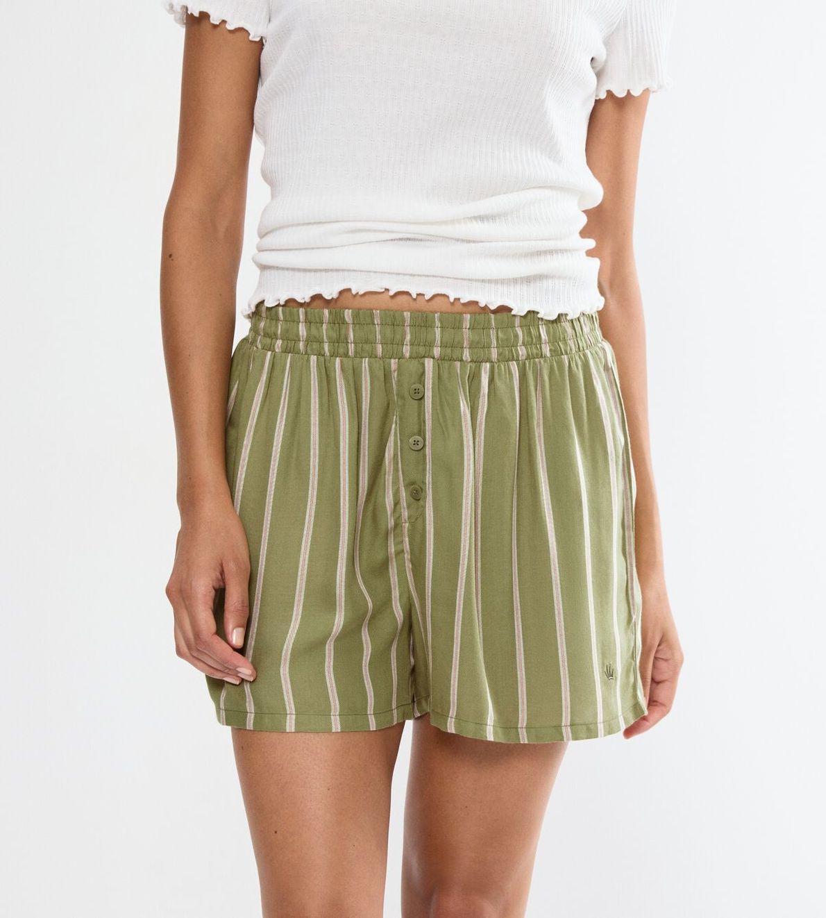 Mix & Match Shorts Viscose Green Prints 0031