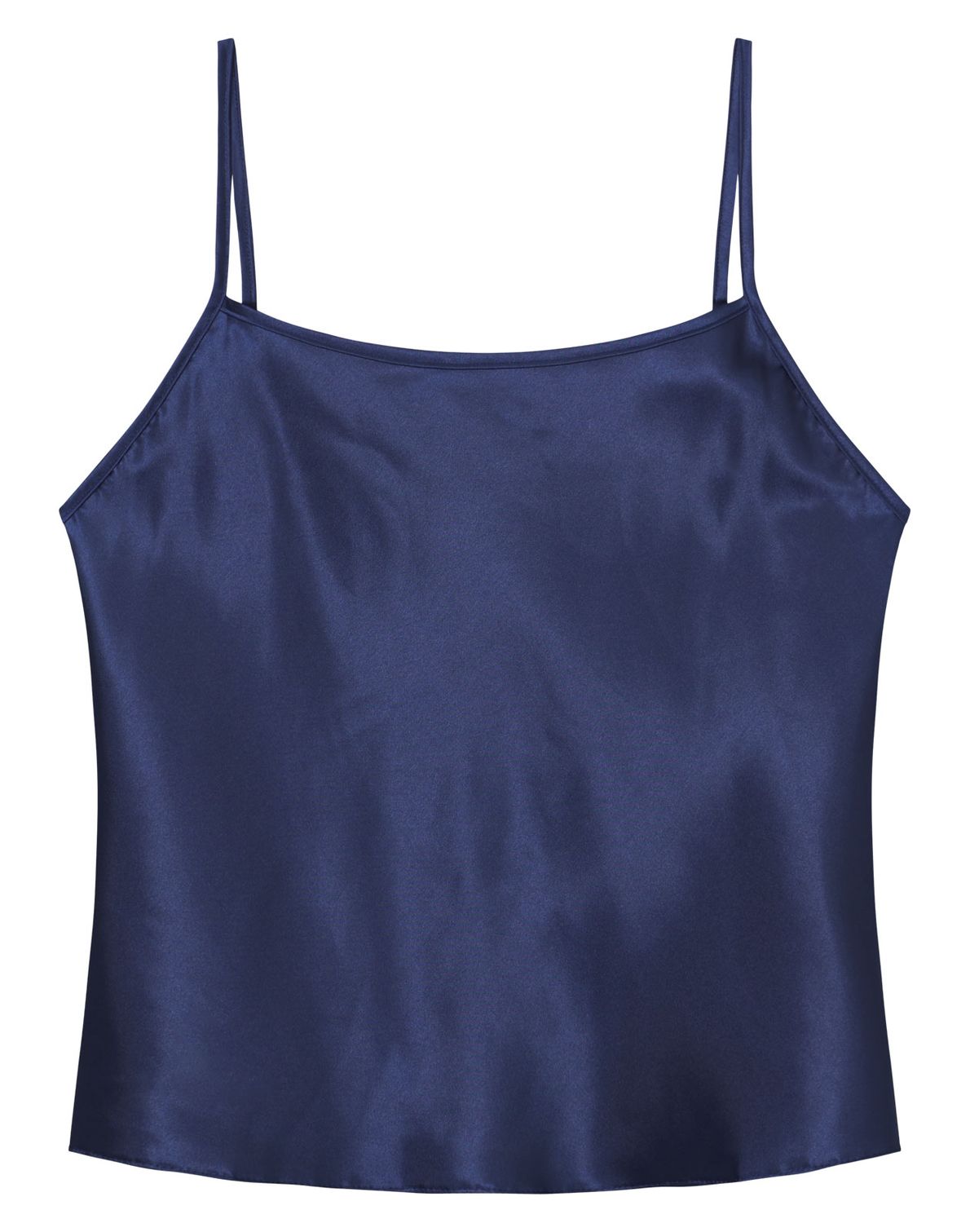 Julie Satin Tank Dusty Blue
