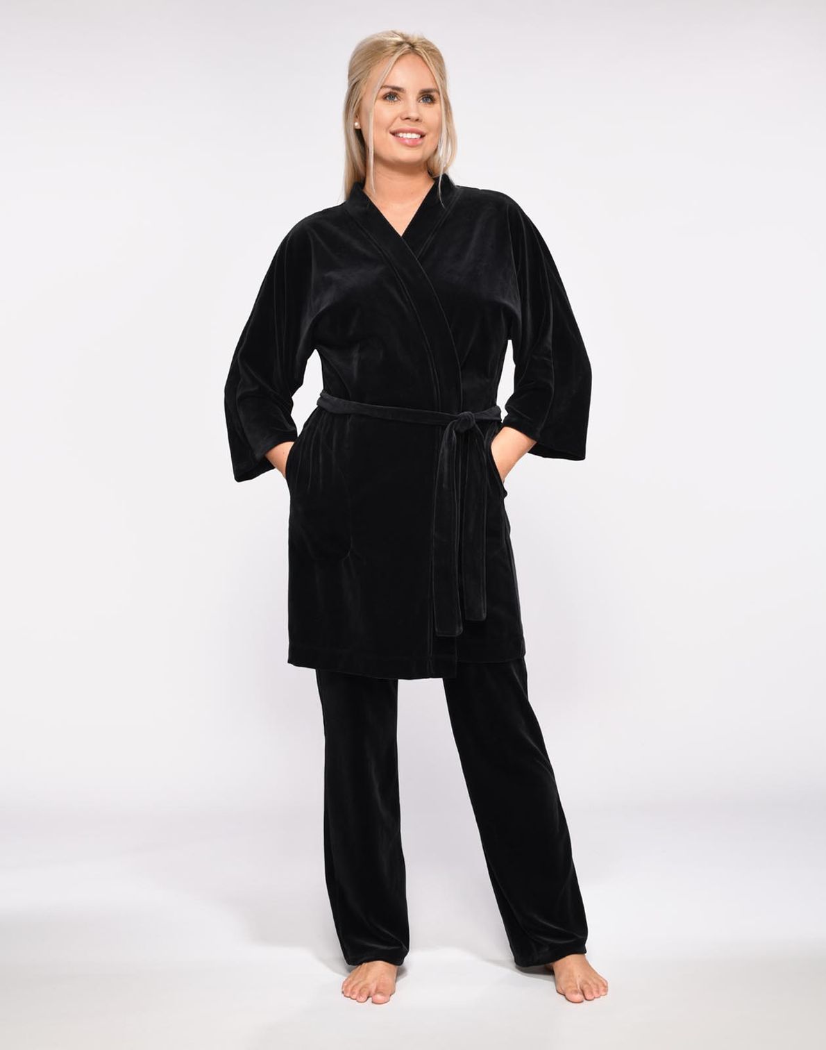 Kimono Velour Velour Black