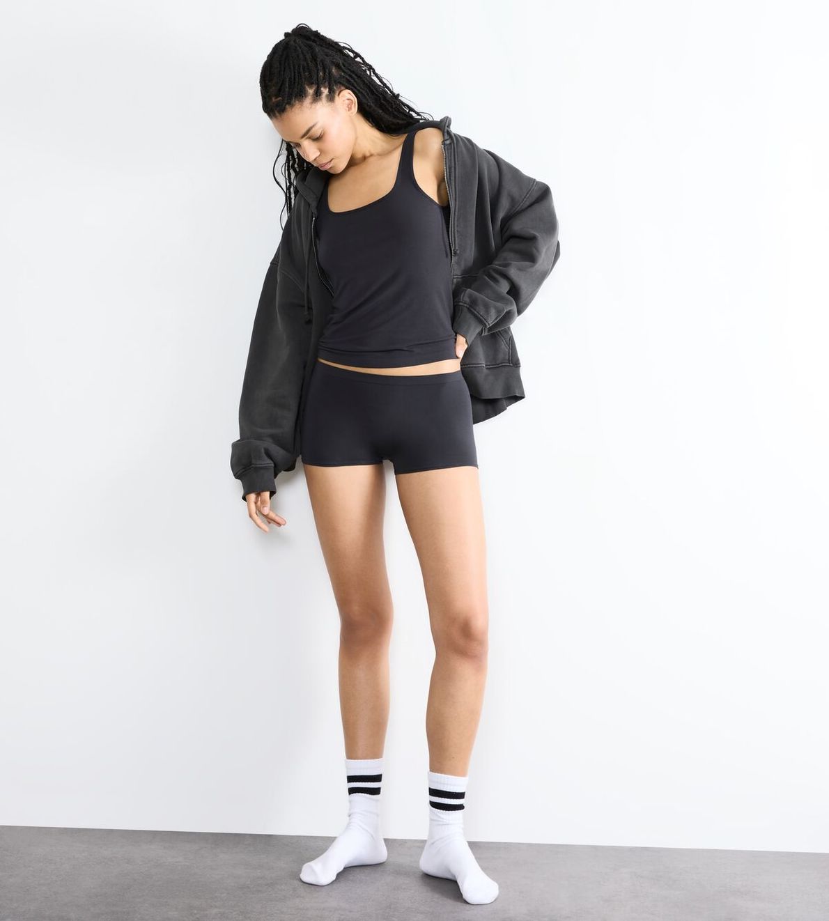 Sloggi Go Sense Short 2P Black 0004