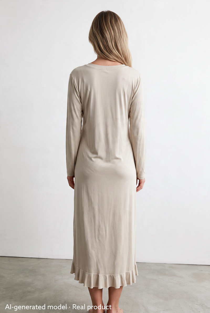 Marianne With Frills Beige