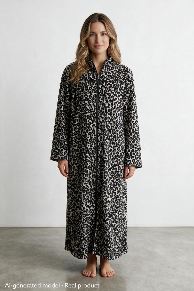 Doris Robe Velour Leo