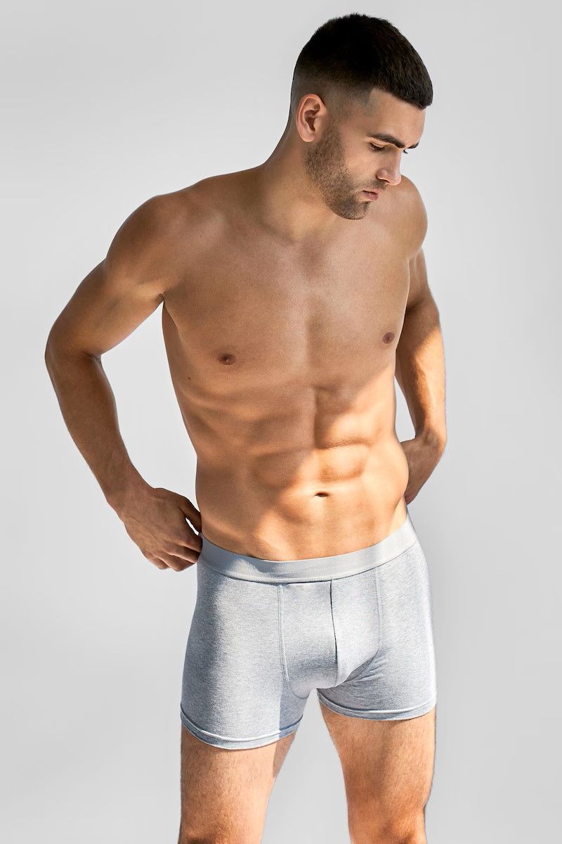 Bread & Boxer 3-Pack Boxer Brief Grey Melange