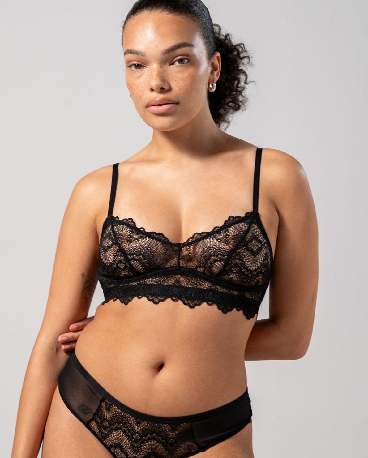Lace Balconette Black