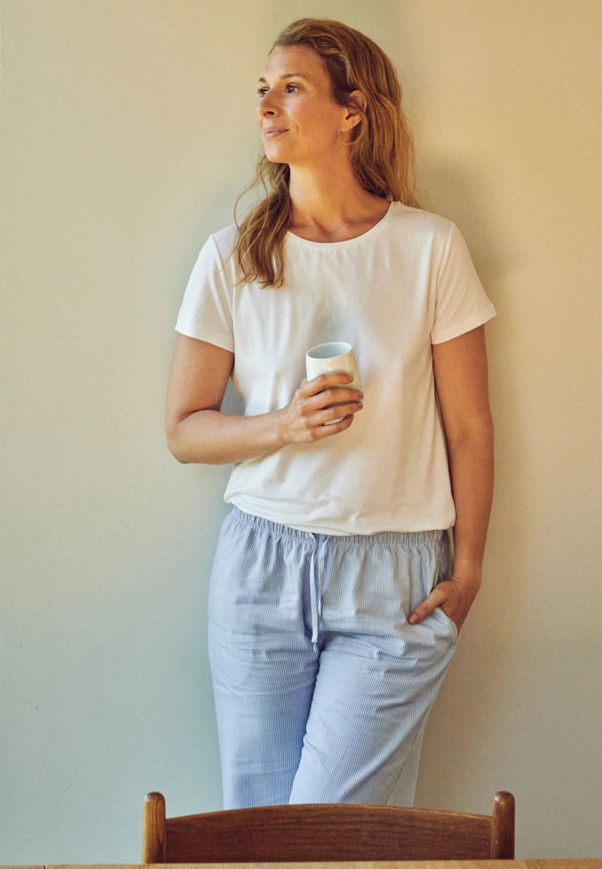 Jbs Of Dk Bamboo Blend Pj Pant Blå/Vit Rand