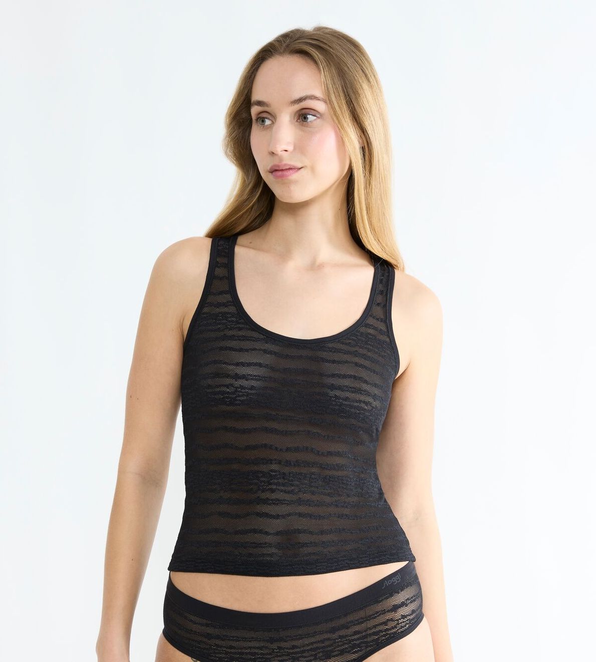 Sloggi Free Evolve Tank Top Lace Black 0004