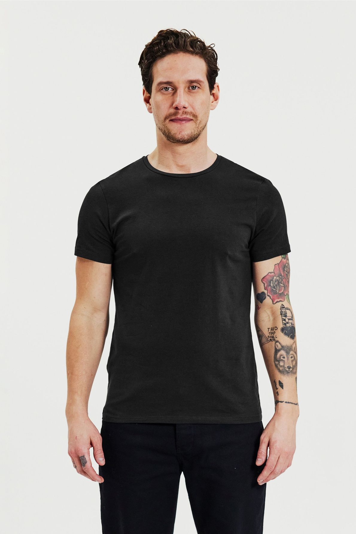 Bread & Boxer 2*Crew-Neck Black