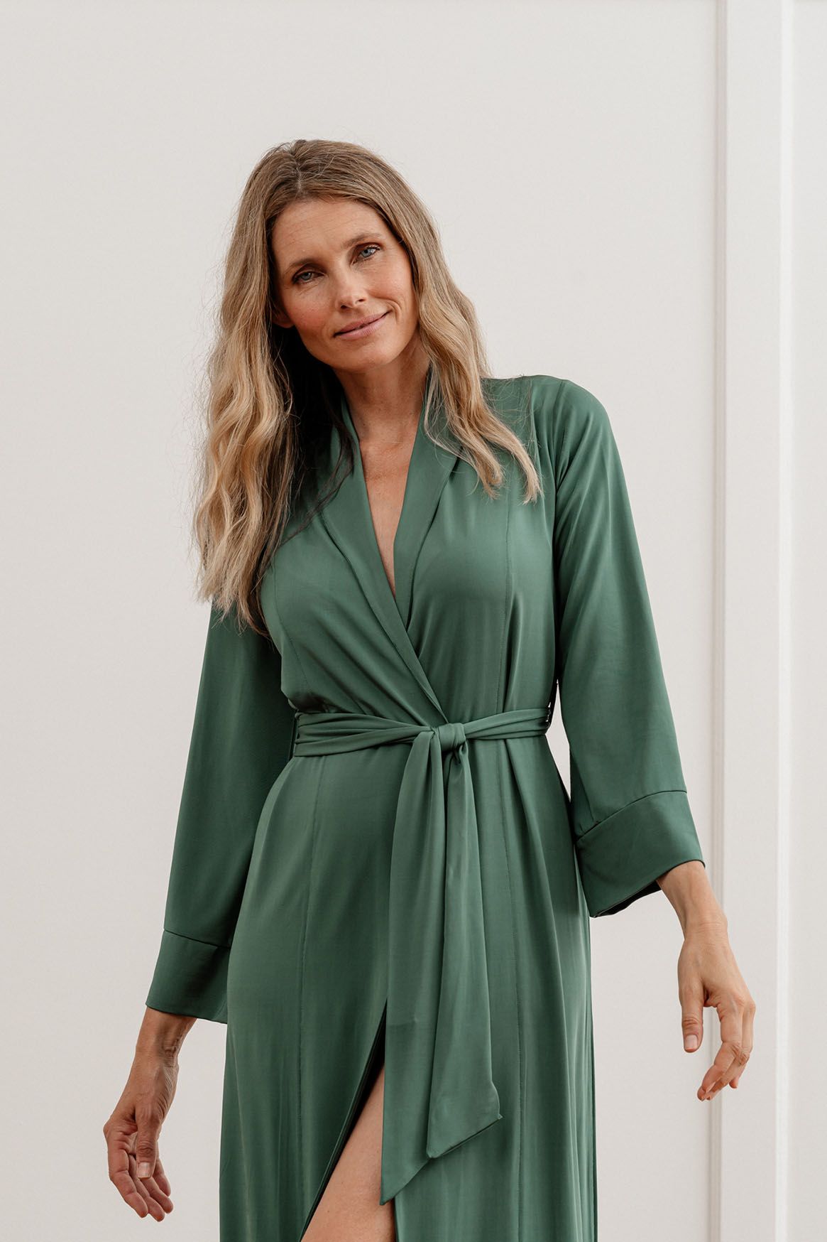 22-08-014 Josefine Kimono Green Jade