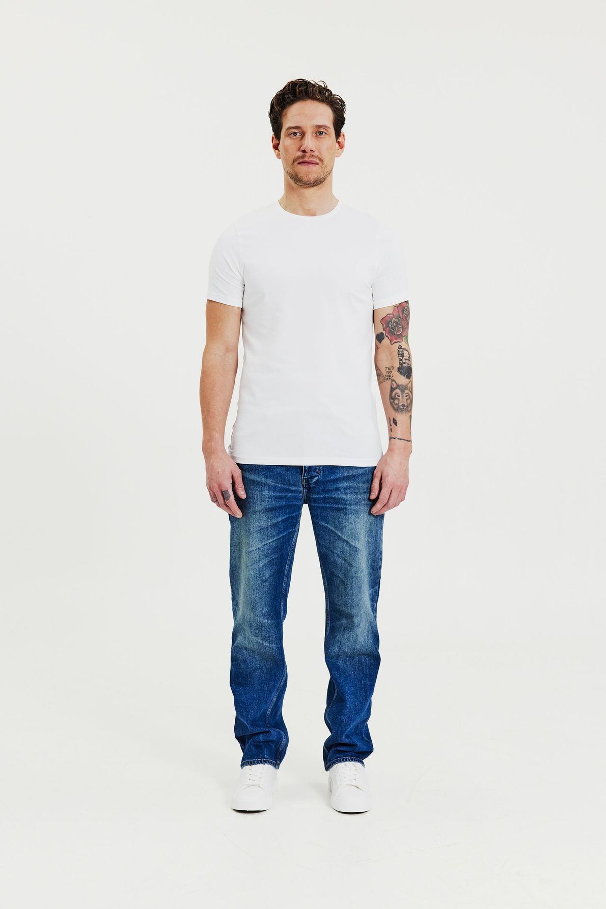 Bread & Boxer 2*Crew-Neck White