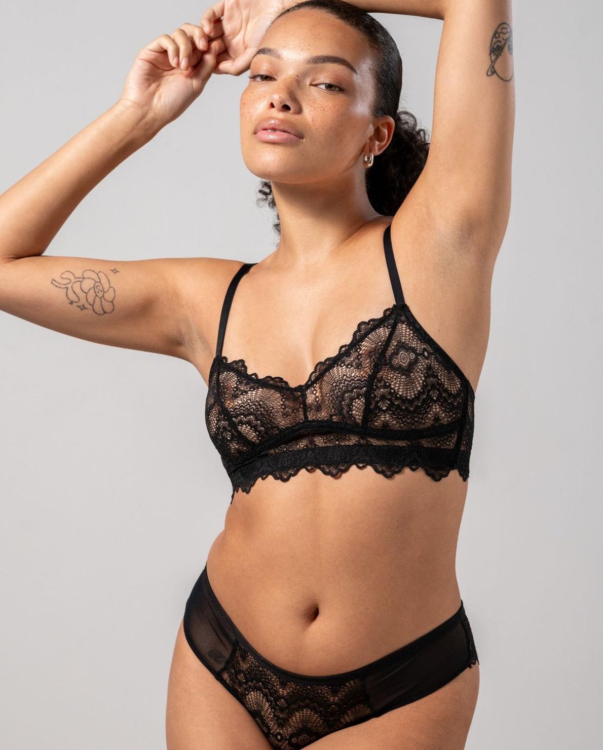 Lace Balconette Black