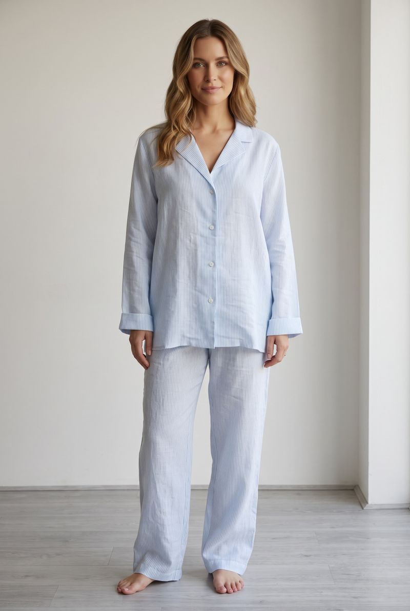 Line Shirt Blue Stripes