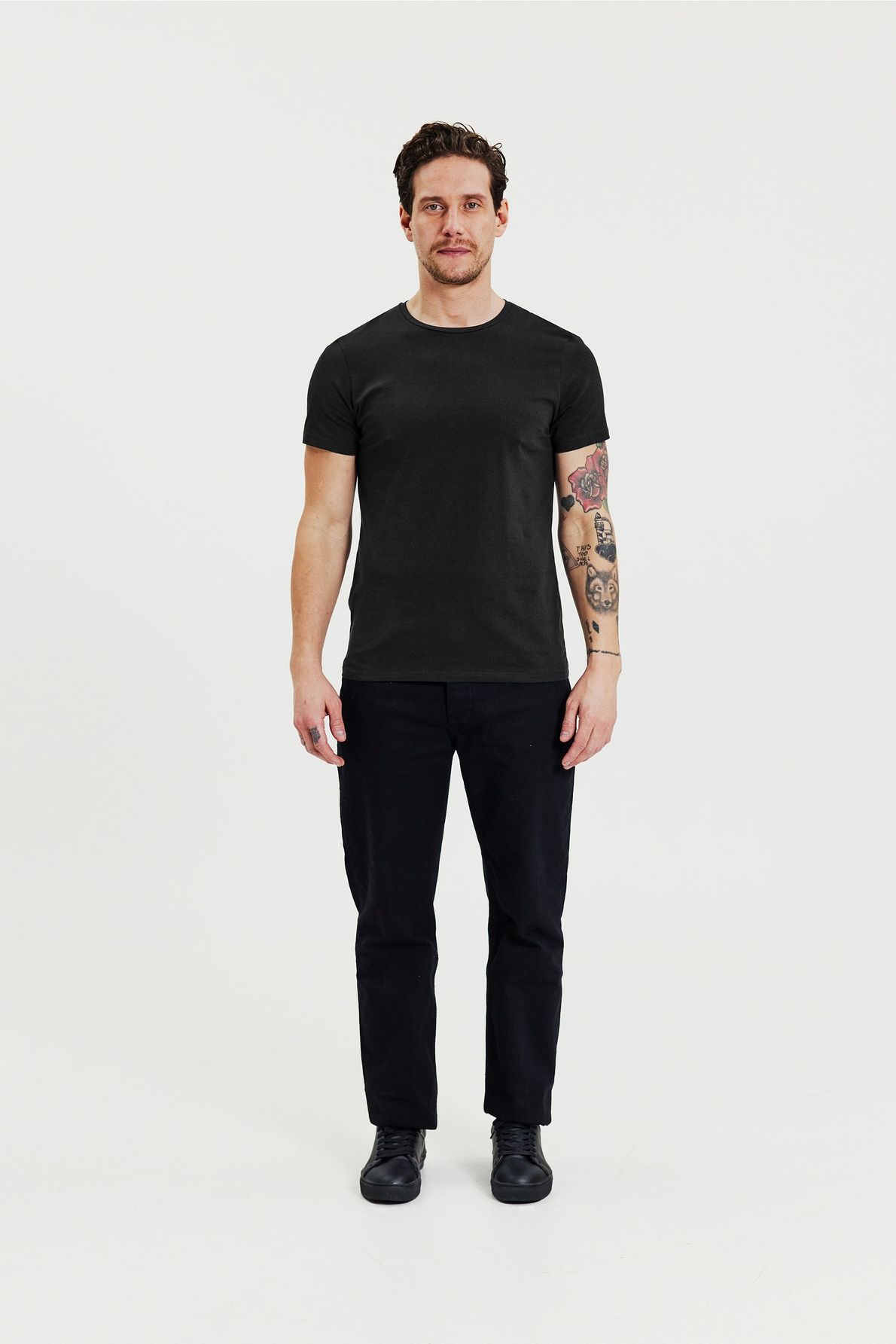 Bread & Boxer 2*Crew-Neck Black