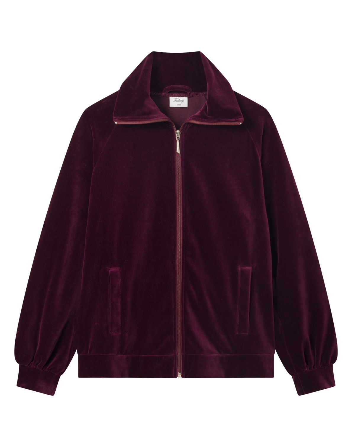 Vivian Jacket Velour Wine