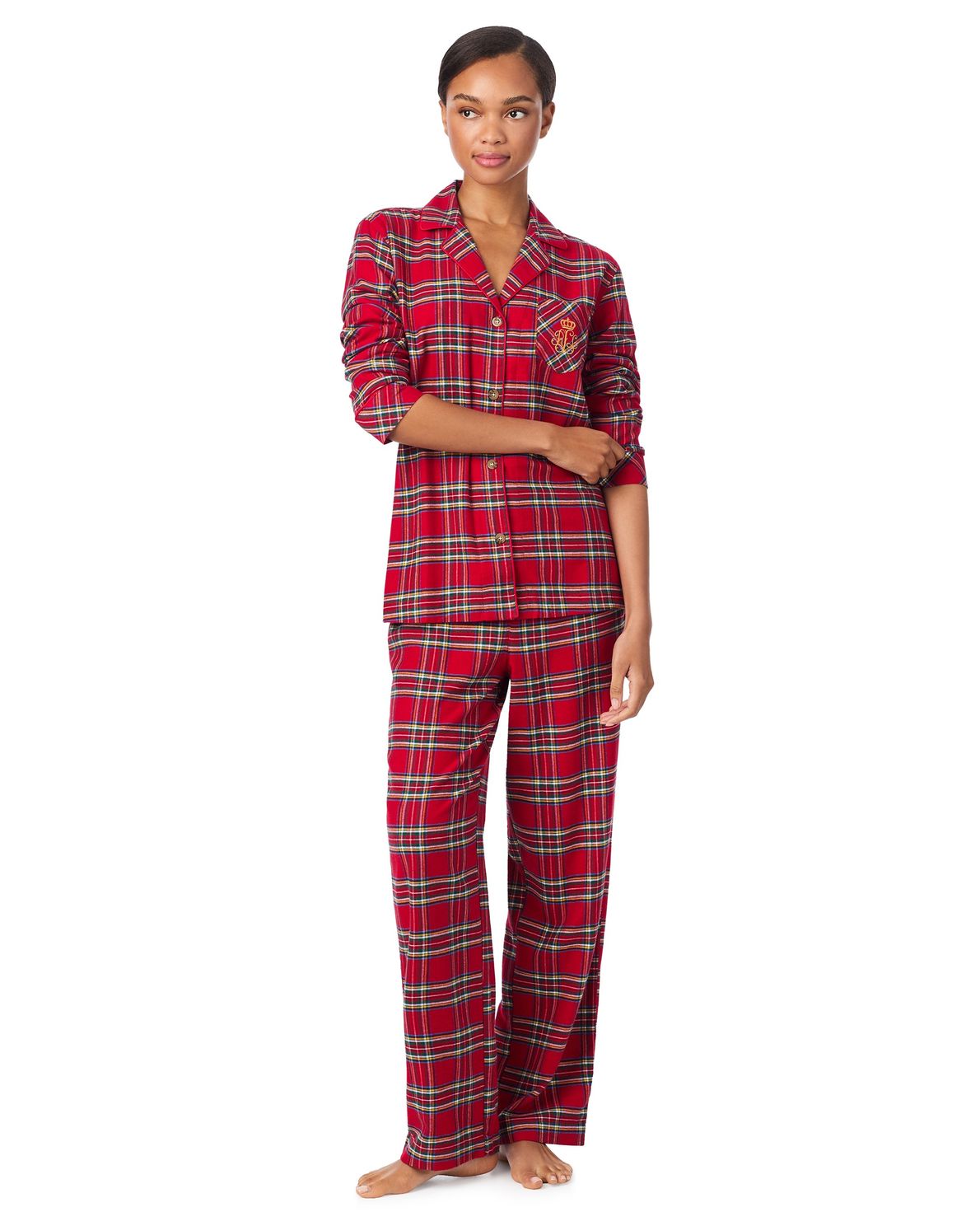 Ralph Lauren Woman Iln92457F Red Plaid