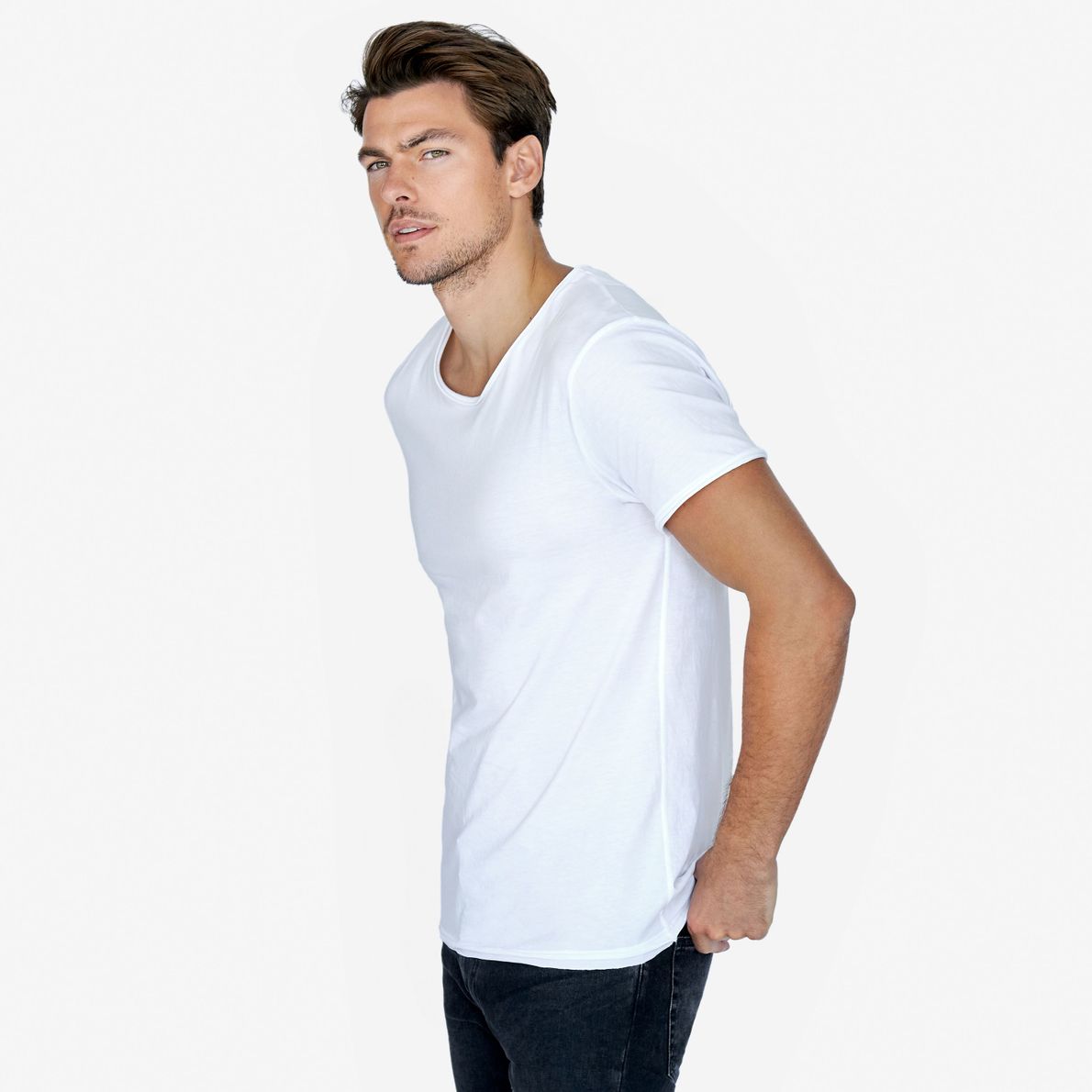 Bread & Boxer Crew-Neck Relaxed White